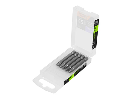 Puntas Pozidriv #2, 2', estuche con 5 piezas, Expert