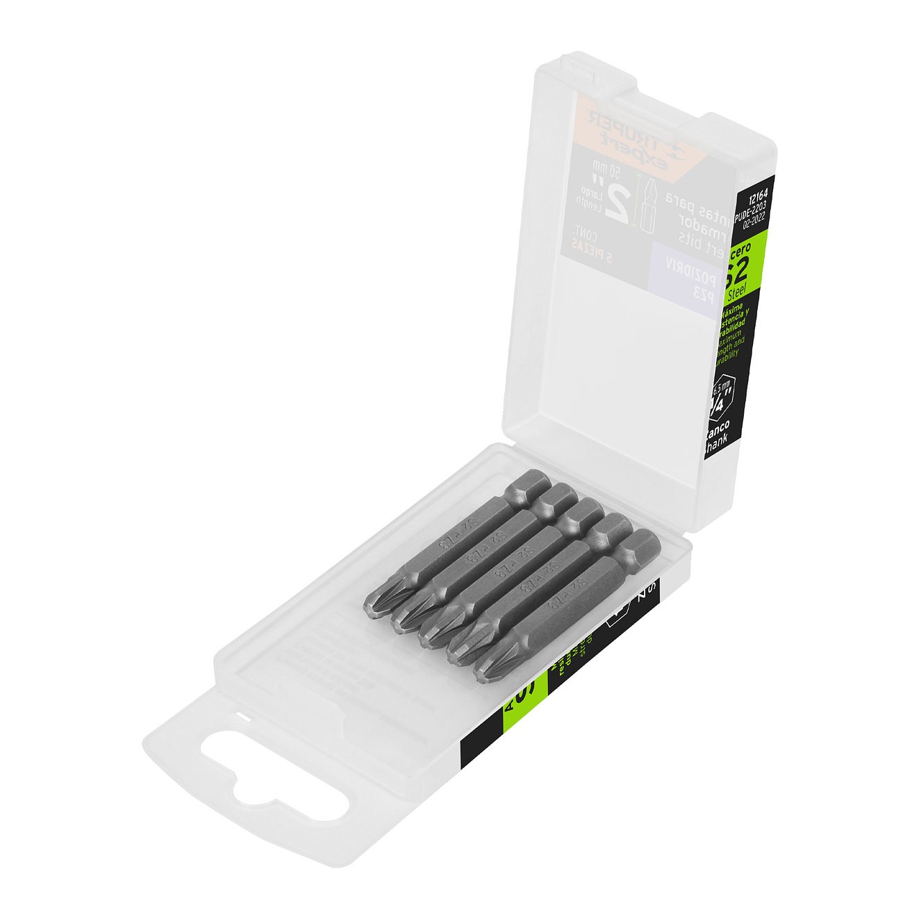 Puntas Pozidriv #3, 2', estuche con 5 piezas, Expert