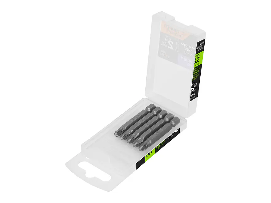 Puntas Pozidriv #3, 2', estuche con 5 piezas, Expert