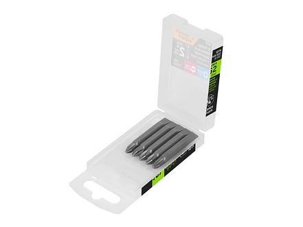 Puntas dobles Phillips #2,plana 9/32, 2', estuche 5 piezas