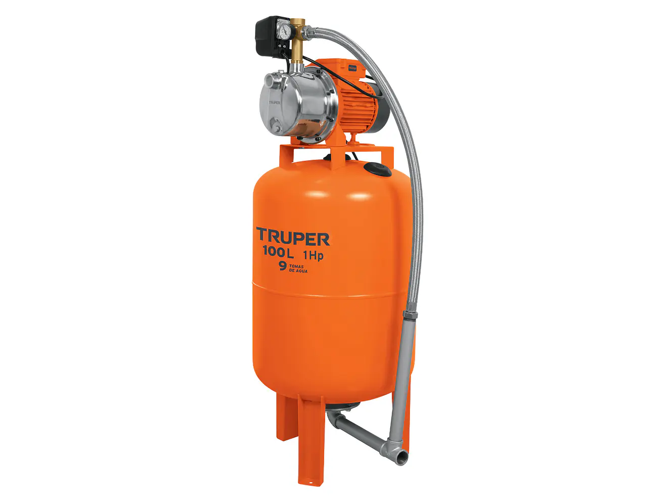 Bomba hidroneumática  Truper 12255 1 HP, 100 litros - Foto 1 | aztools.co