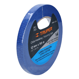 Masking tape, 1/2", azul TRUPER 12620