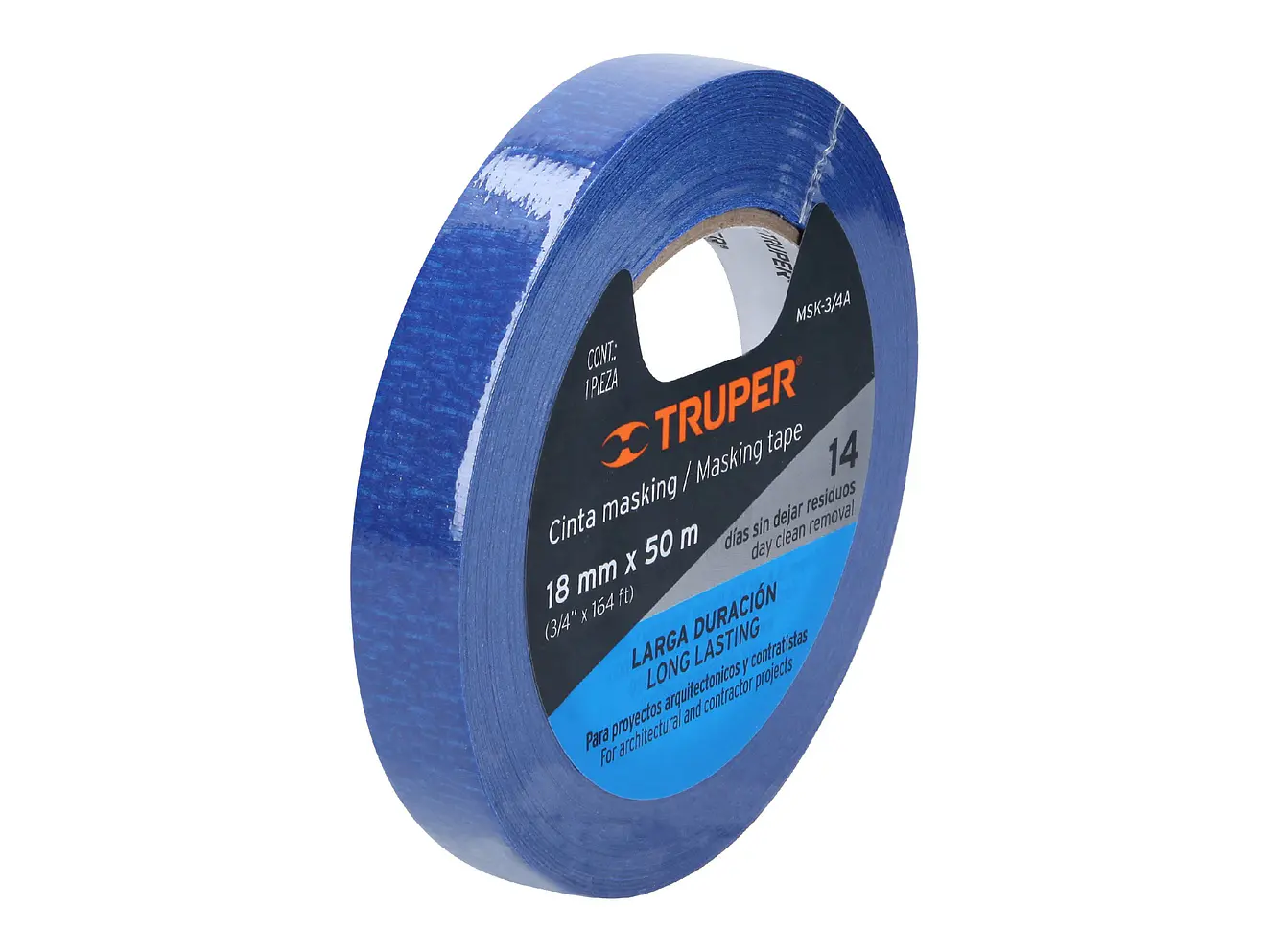 Masking tape, 3/4' x 50 m, azul