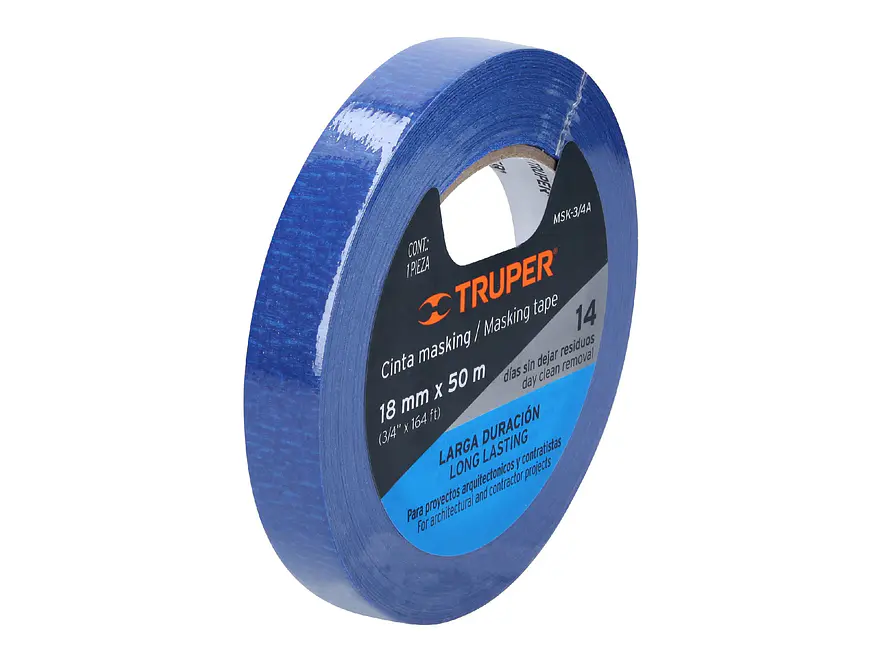Masking tape, 3/4' x 50 m, azul