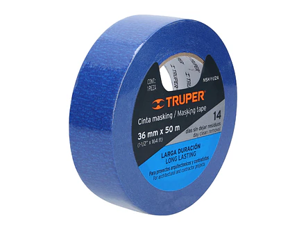 Masking tape, 1-1/2' x 50 m, azul