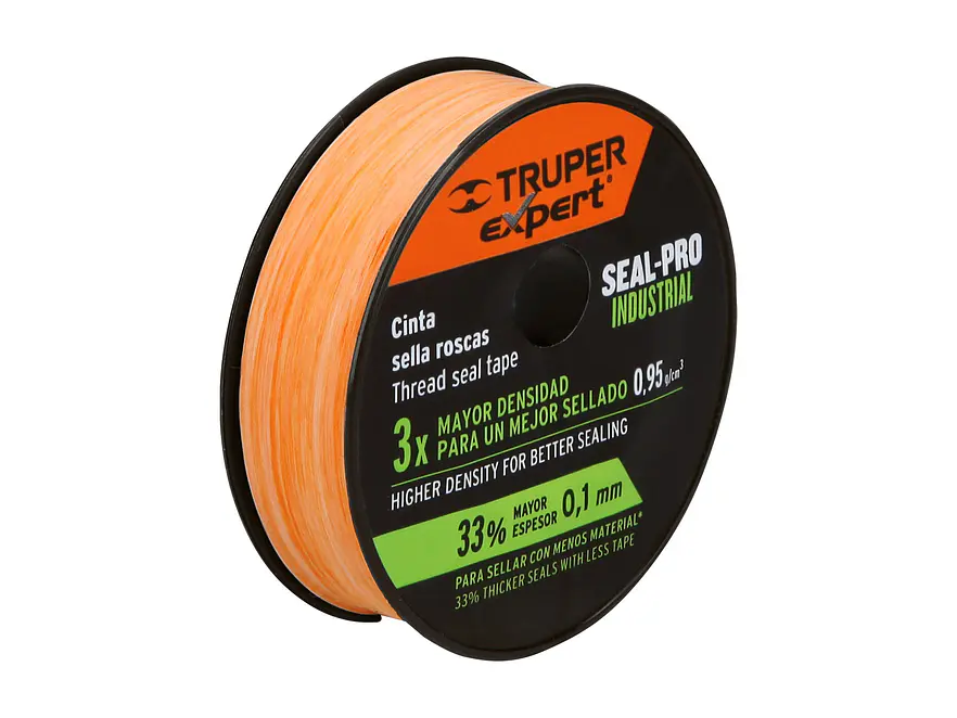 Cinta de teflón Truper 12516, uso industrial, 13 m, 1/2