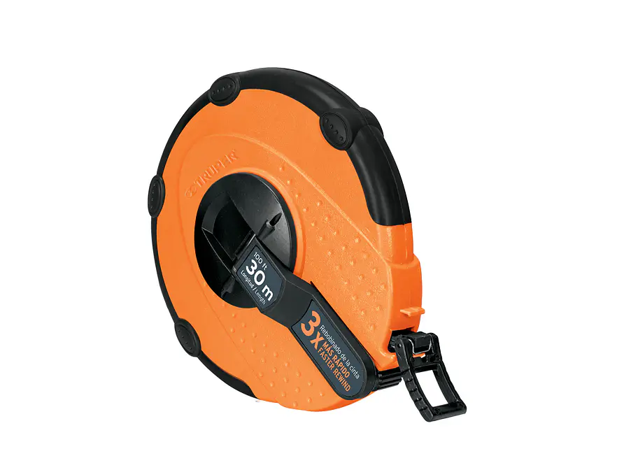 Cinta métrica fibra de vidrio, carcasa plástica, 30 m TRUPER 12639 - Envío a todo Colombia | aztools.co