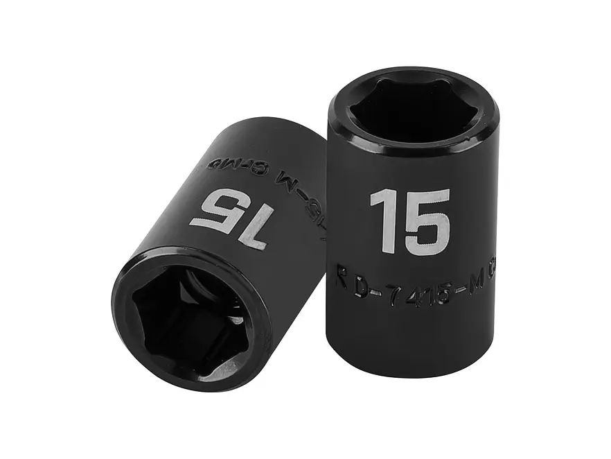 Dado de impacto, 6 puntas, cuadro 1/2' de 15mm