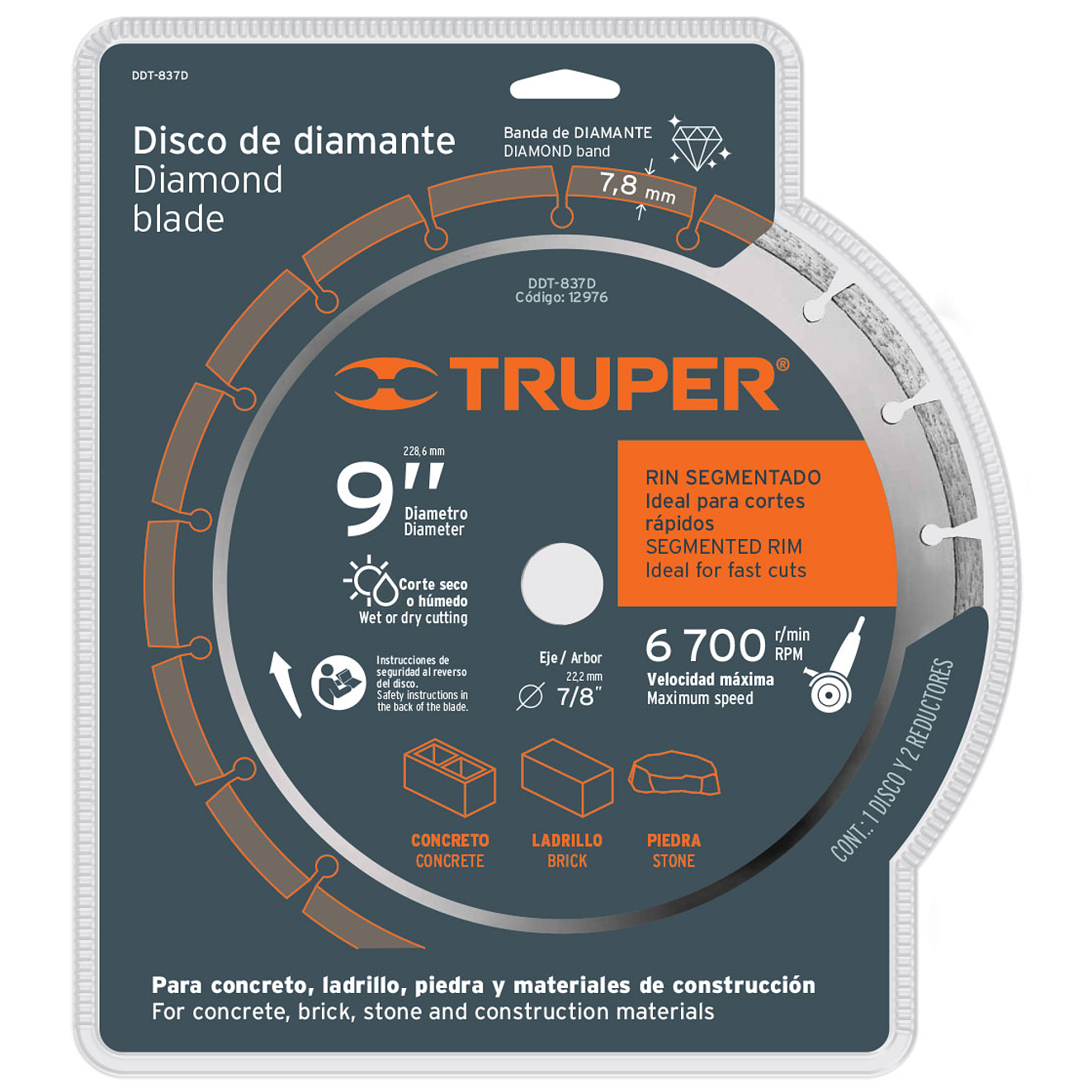 DID-390 Disco diamantado segmentado, 9