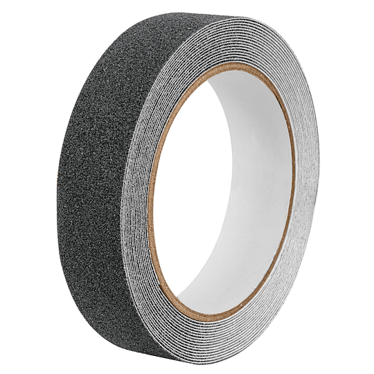 Cinta adhesiva antiderrapante en rollo, 25 mm, negra TRUPER 12542