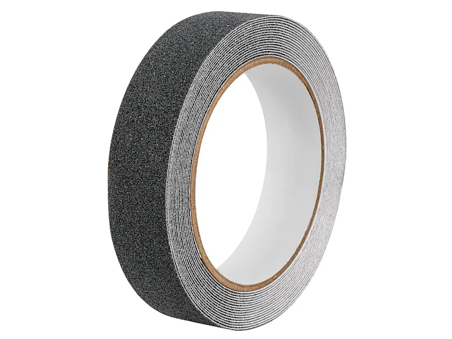 Cinta adhesiva antiderrapante en rollo Truper 12542, 25 mm, negra  - Envío a todo Colombia | aztools.co
