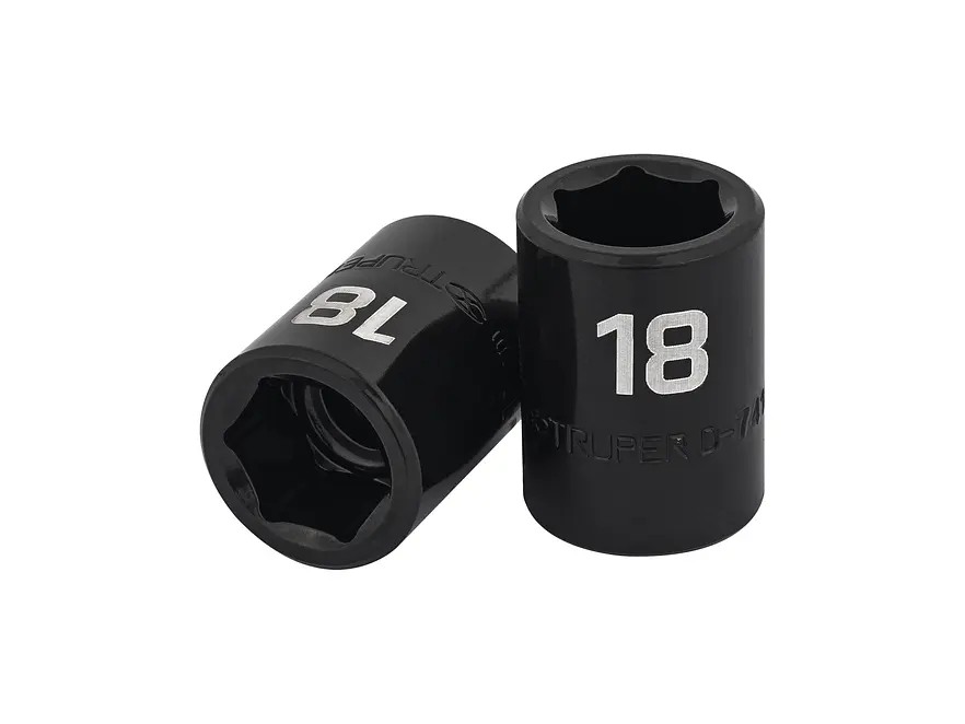 Dado de impacto, 6 puntas, cuadro 1/2' de 18mm