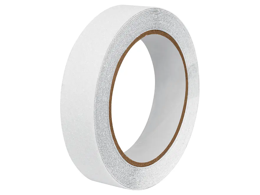 Cinta adhesiva antiderrapante en rollo, 25 mm, transparente TRUPER 12543 - Envío a todo Colombia | aztools.co