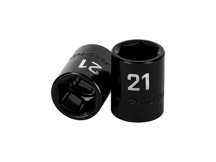 Dado de impacto, 6 puntas, cuadro 1/2' de 21mm