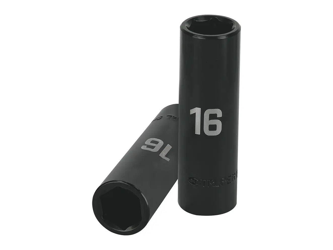 Dado de impacto, largo, 6 puntas, cuadro 1/2' de 16mm