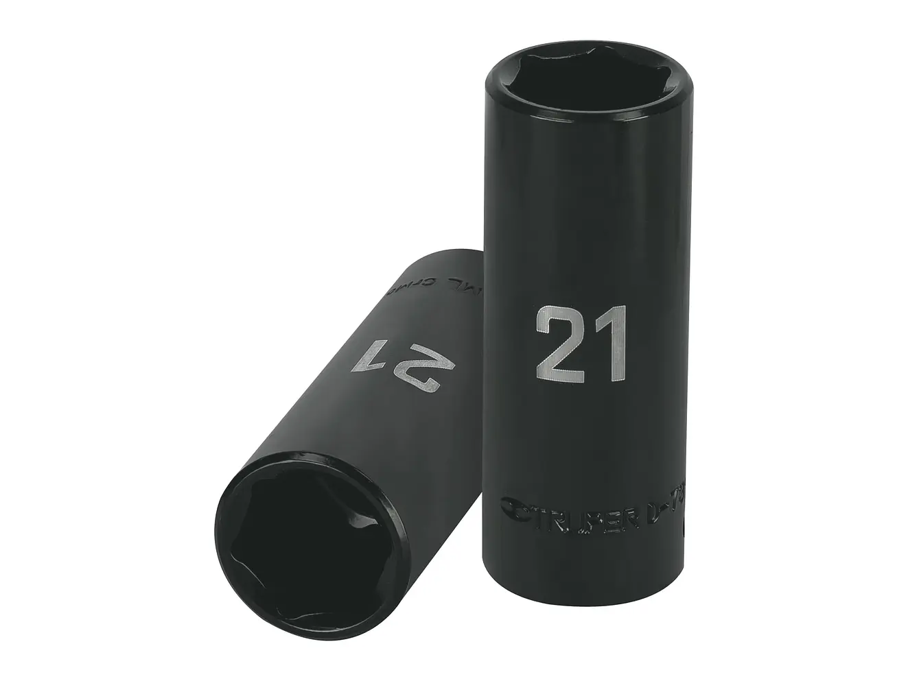 Dado de impacto, largo, 6 puntas, cuadro 1/2' de 21mm