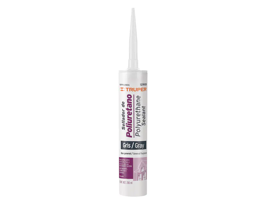 Sellador de poliuretano, gris, 280 ml Truper 12905 - Envío a todo Colombia | aztools.co