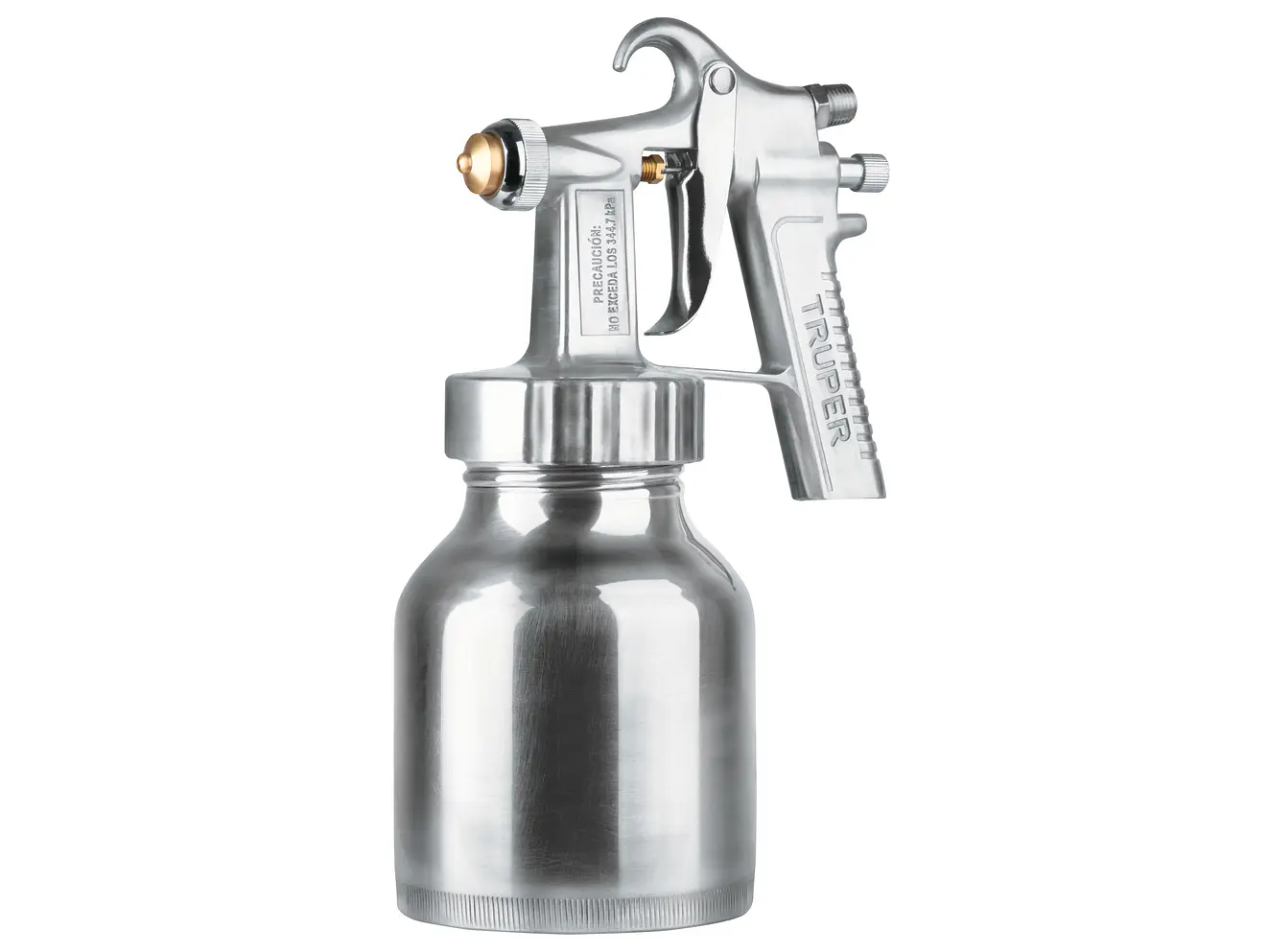 Pistola para pintar baja presión Truper 14036, pulida, entrada superior  - Envío a todo Colombia | aztools.co