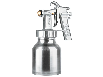 Pistola para pintar baja presión Truper 14036, pulida, entrada superior  - Envío a todo Colombia | aztools.co
