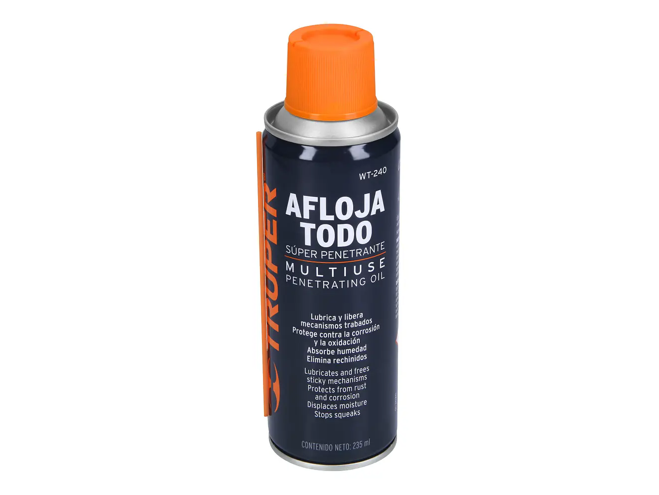 Lubricante aflojatodo en aerosol Truper 13469, 235 ml  - Envío a todo Colombia | aztools.co