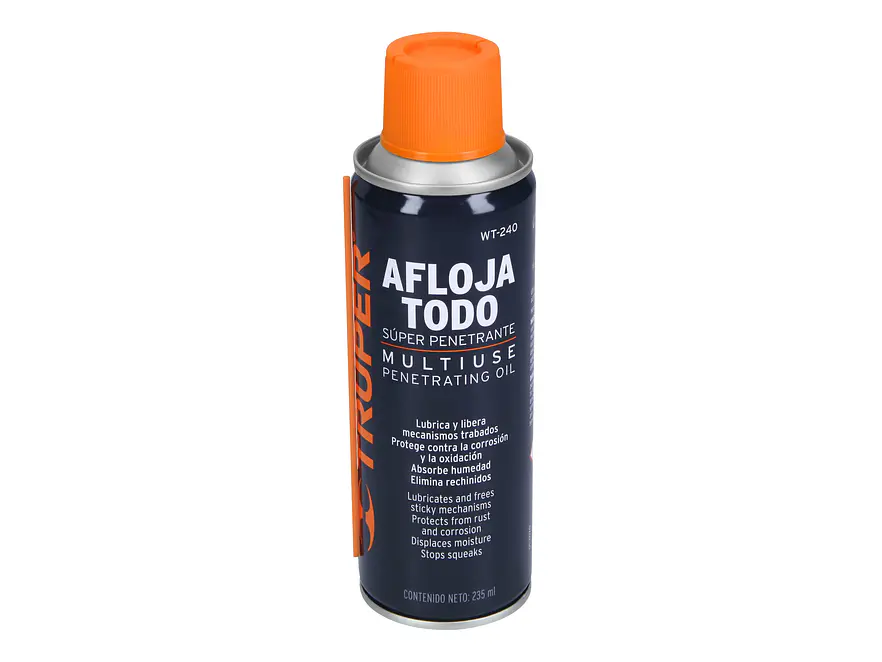 Lubricante aflojatodo en aerosol Truper 13469, 235 ml  - Envío a todo Colombia | aztools.co