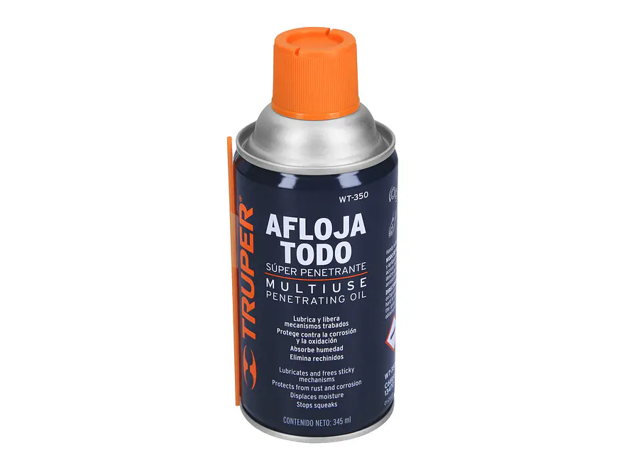 Lubricante aflojatodo en aerosol Truper 13470, 345 ml  - Envío a todo Colombia | aztools.co
