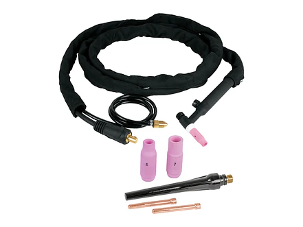 Juego antorcha y accesorios soldadoras proceso TIG , 8 pzas