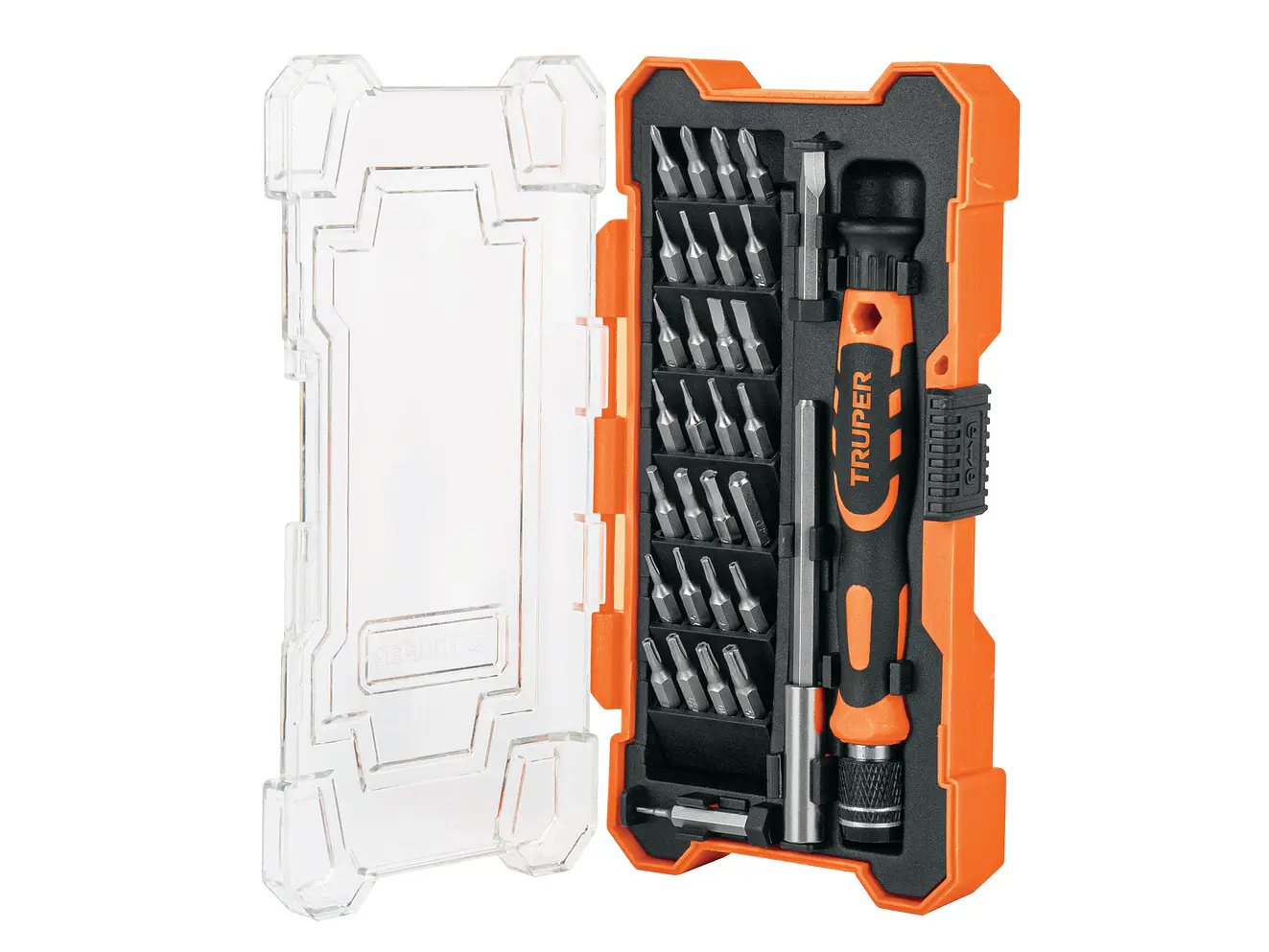 Destornillador joyero de precisión con 30 puntas y extensión Truper 14162 - Foto 2 | aztools.co