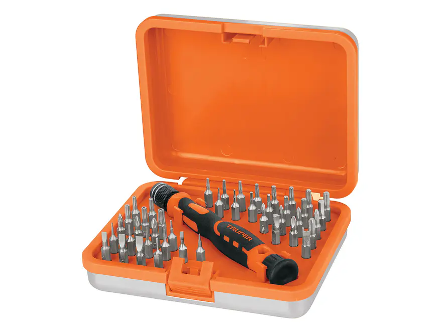 Juego Destornilladores joyero, 43 pzas Truper 14163 - Foto 1 | aztools.co