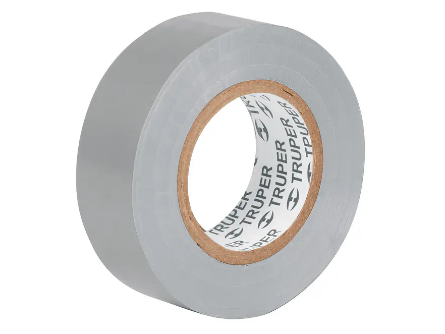 Cinta de aislar # 22 Truper 13516, 9 m, gris  - Foto 1 | aztools.co