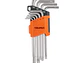 Juego de 9 llaves torx largas Truper 13647, organizador abatible  - Miniatura 1 | aztools.co