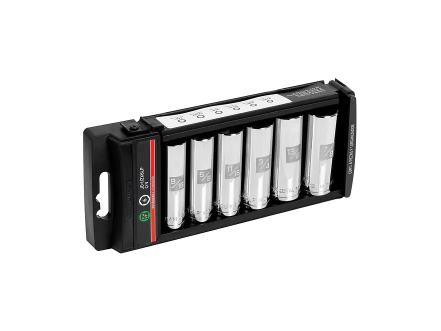 Juego copas largos, cuadro 1/2', 6 piezas TRUPER 14174 - Envío a todo Colombia | aztools.co