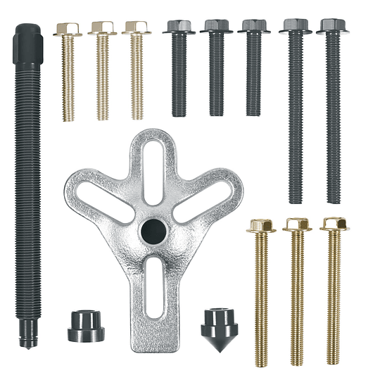 Juego de extractor tipo pata de gallo con 15 piezas TRUPER 14511