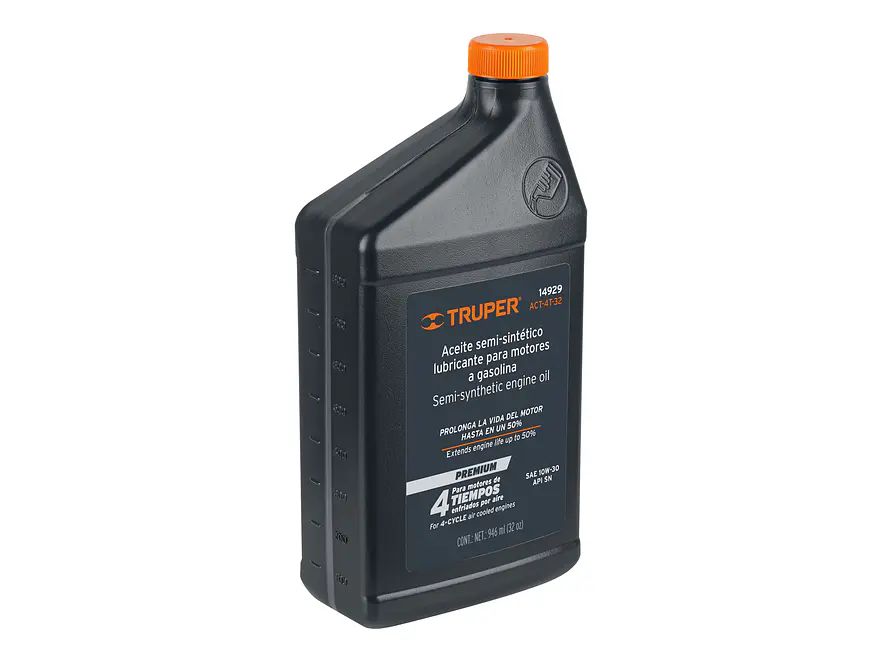 Aceite semi-sintético Truper 14929, motor 4 tiempos, 946ml 32oz