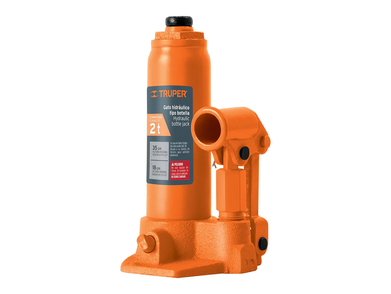 Gato de botella Truper 14810, 2 toneldas - Foto 1 | aztools.co