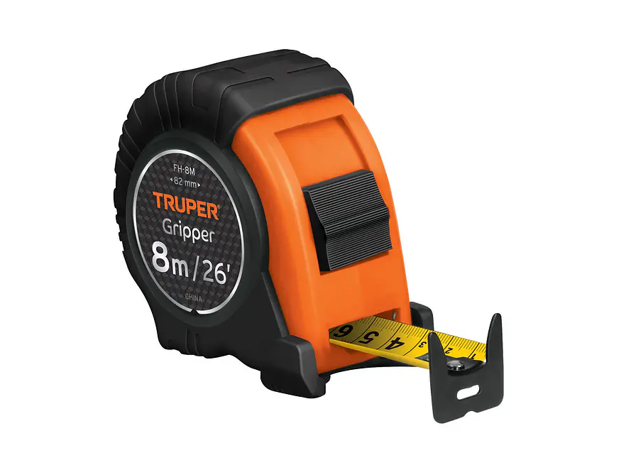 Flexómetro Gripper, resiste impactos, 8 m, cinta 1