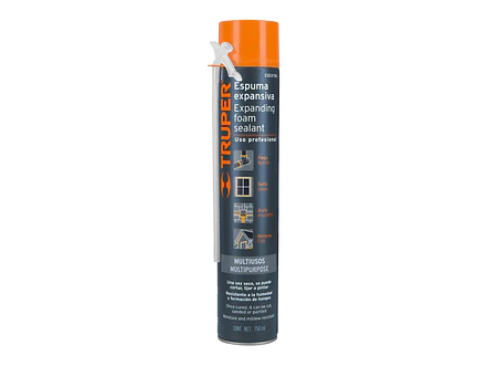 Espuma expansiva, 750 ml Truper 15305 - Envío a todo Colombia | aztools.co