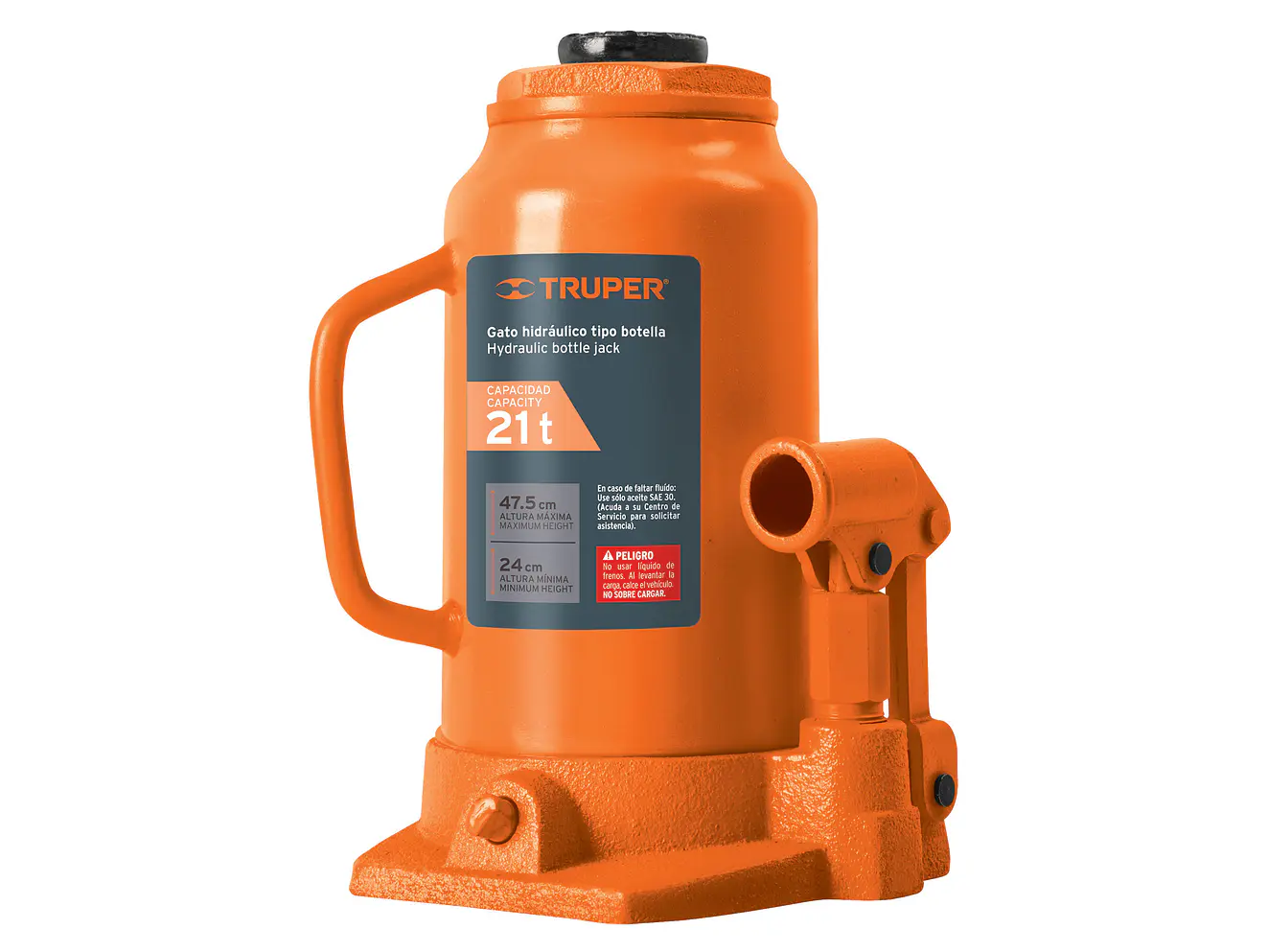 Gato de Botella Truper 14822 - 21 Toneladas | Elevación Segura y Estable - Foto 1 | aztools.co