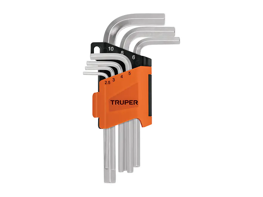 Juego de 7 llaves bristol métricas con organizador Truper 15530 - Foto 1 | aztools.co