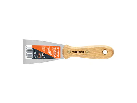 Espátula flexible, mango de madera, 2' TRUPER 14448 - Envío a todo Colombia | aztools.co