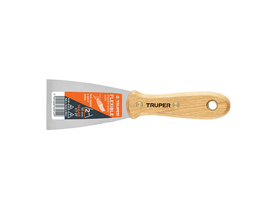 Espátula flexible, mango de madera, 2' TRUPER 14448 - Envío a todo Colombia | aztools.co