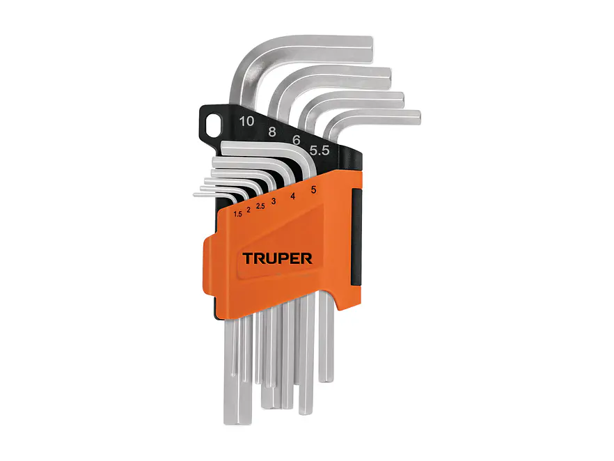 Juego de 10 llaves bristol métricas con organizador Truper 15536 - Foto 1 | aztools.co