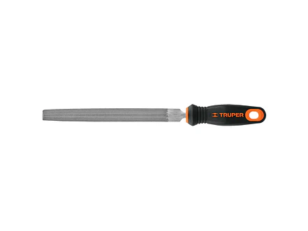 Lima de media caña, bastarda, 8, con mango Comfort Grip TRUPER 15318 - Envío a todo Colombia | aztools.co