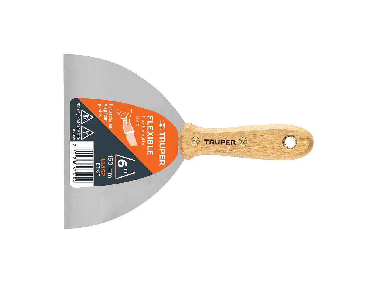Espátula flexible, mango de madera, 6' TRUPER 14452 - Envío a todo Colombia | aztools.co