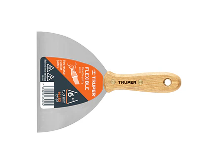Espátula flexible, mango de madera, 6' TRUPER 14452 - Envío a todo Colombia | aztools.co