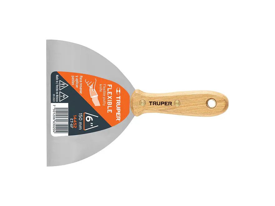 Espátula flexible, mango de madera, 6' TRUPER 14452 - Envío a todo Colombia | aztools.co