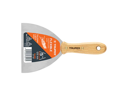 Espátula flexible, mango de madera, 5' TRUPER 14451 - Envío a todo Colombia | aztools.co
