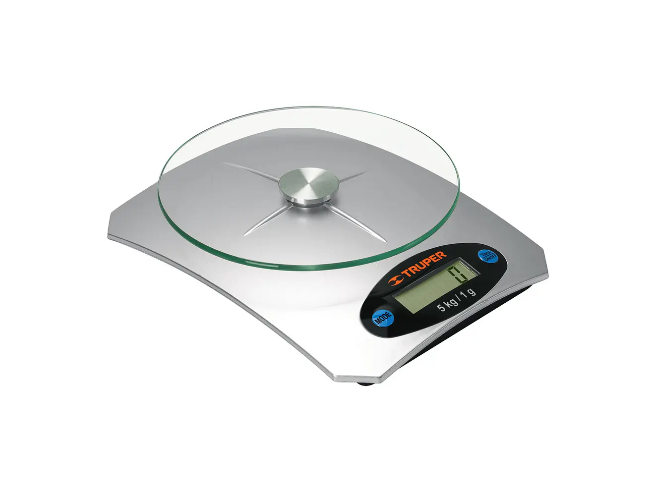 Báscula digital base de vidrio para cocina Truper 15160, capacidad 5kg  - Foto 1 | aztools.co