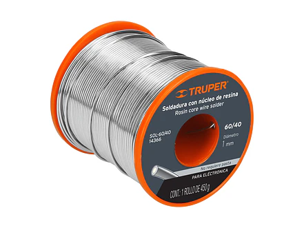 Soldadura núcleo de resina 60/40 para electrónica Truper 14366 - Foto 1 | aztools.co
