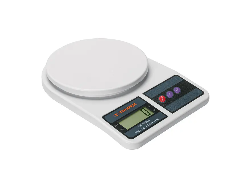Báscula digital base plástica para cocina Truper 15161,  capacidad 5kg  - Foto 1 | aztools.co